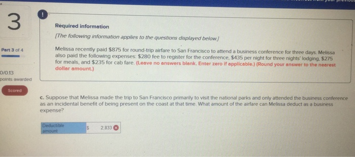  These answers are wrong; c) 2,833, d) 527. 3 Required information