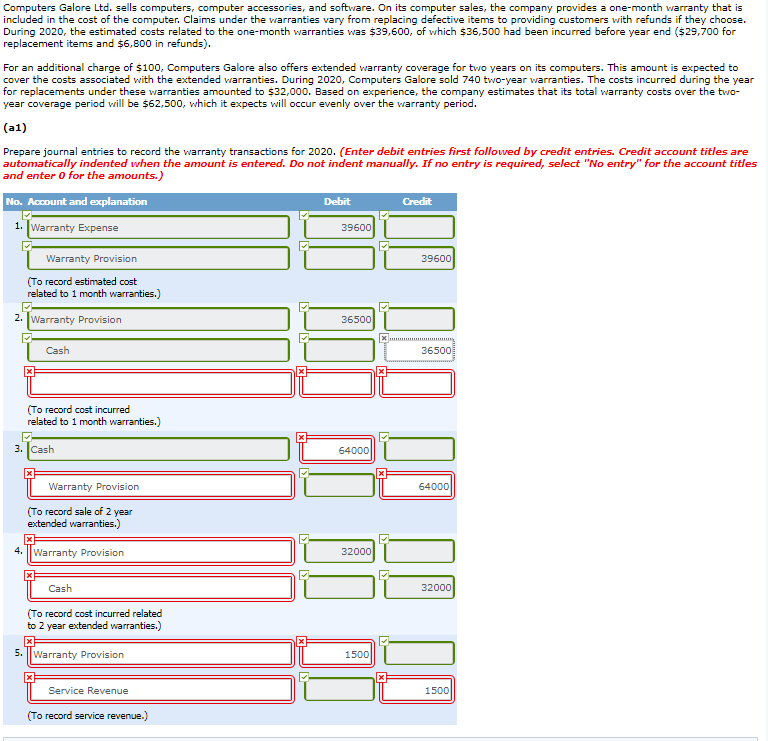  Computers Galore Ltd. sells computers, computer accessories, and software. On its