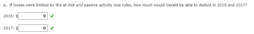 investment venture. On January 1, 2016, his amount at risk in the