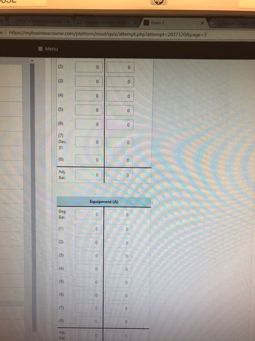beforeyear- end adjustments follow; no adjusting entries have been made to the