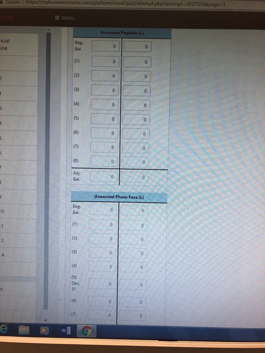 23,400 113,400 Common Stock Prepaid Insurance 26,730 Photography Fees Earned 310.320 38,250