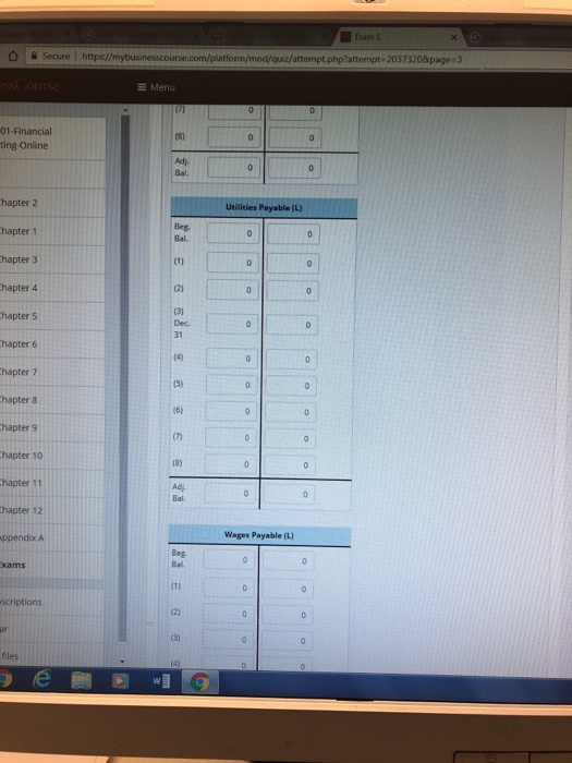 Wages Expense 205,200 Utilities Expense Cash $17,190 Prepaid Rent 216,000 Supplies 9,000