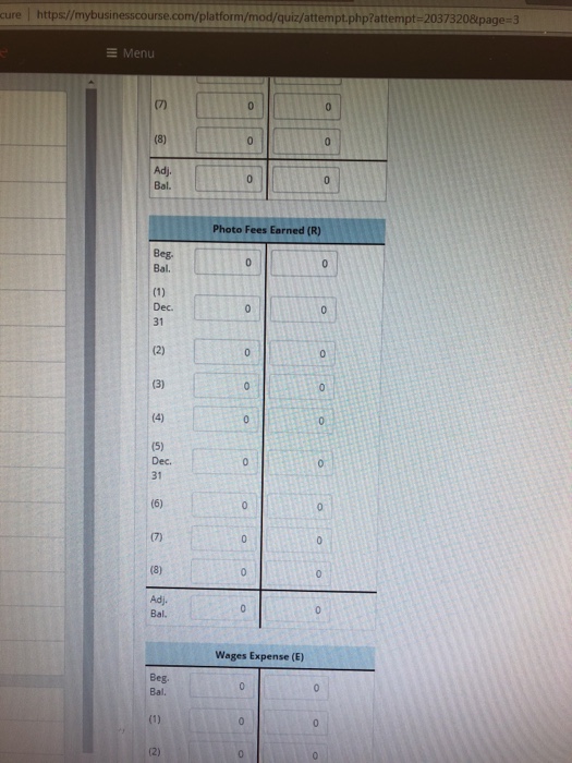 Photography services of $8.325 have been rendered, but customers have not yet