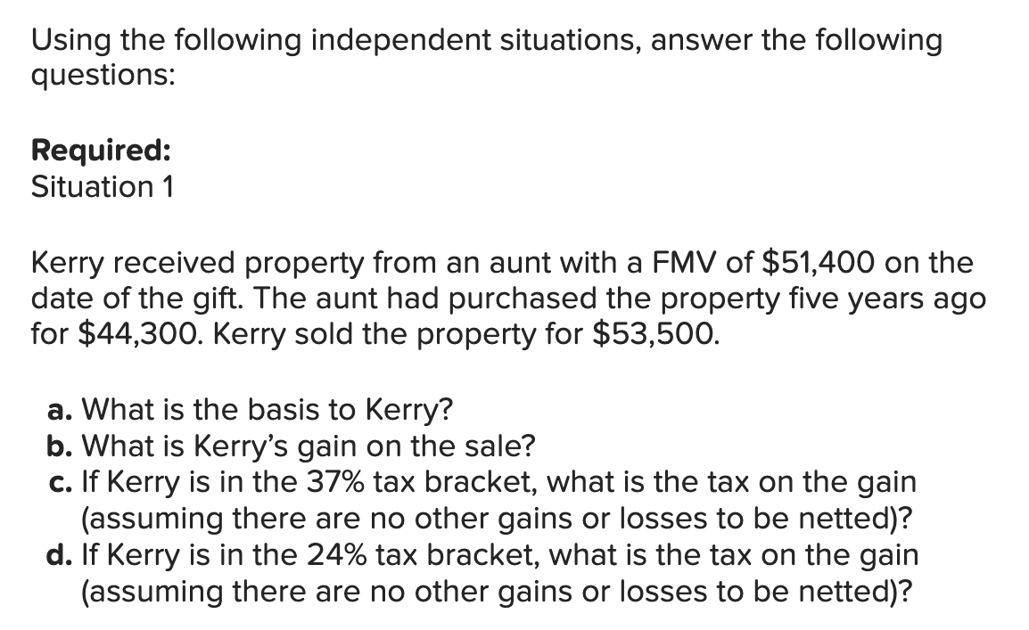 Please explain. \begin{tabular}{|l|l|} \hline & \multicolumn{1}{|c|}{ Amounts } \\ \hline a. Basis