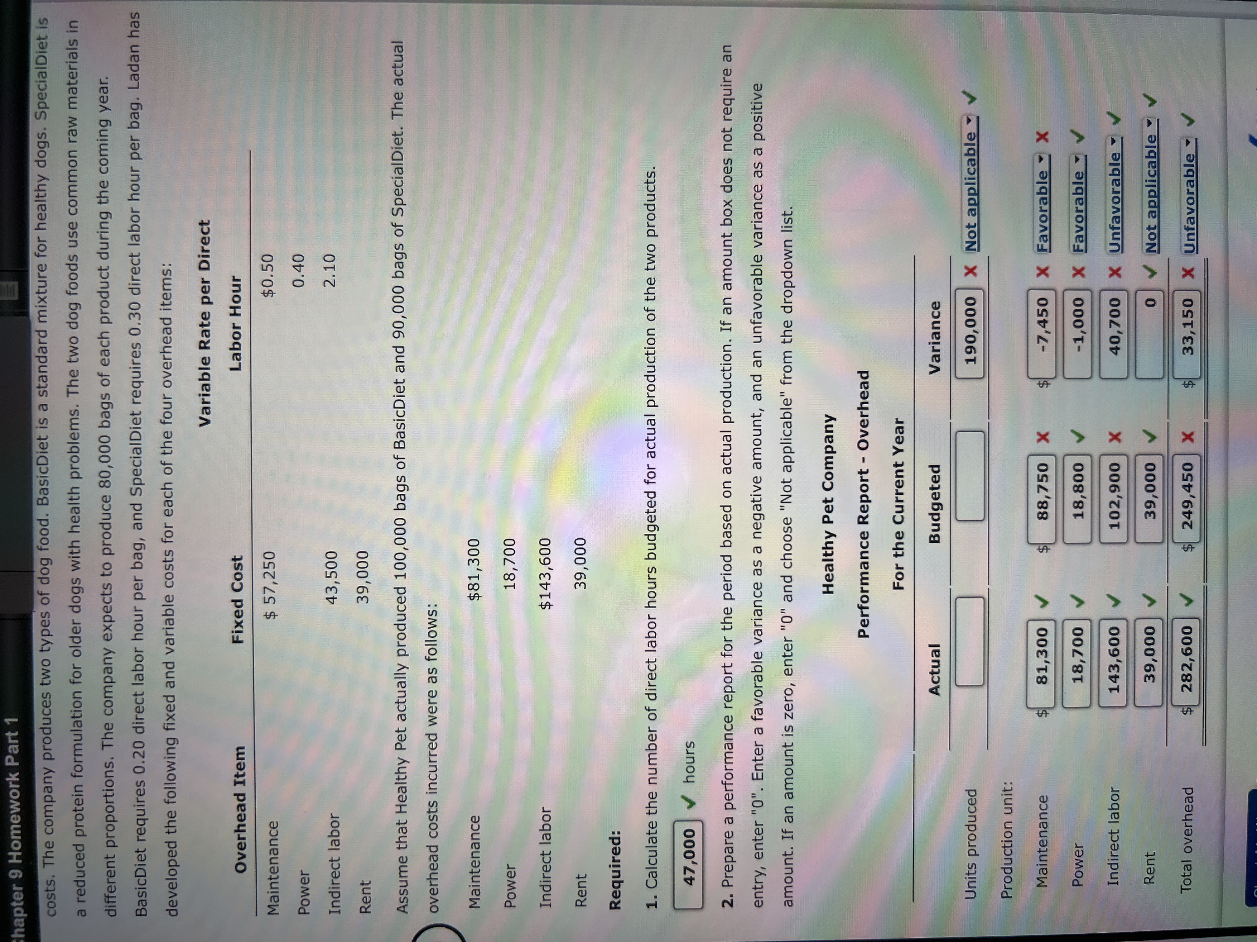  please answer all of the boxes with a red X. costs.