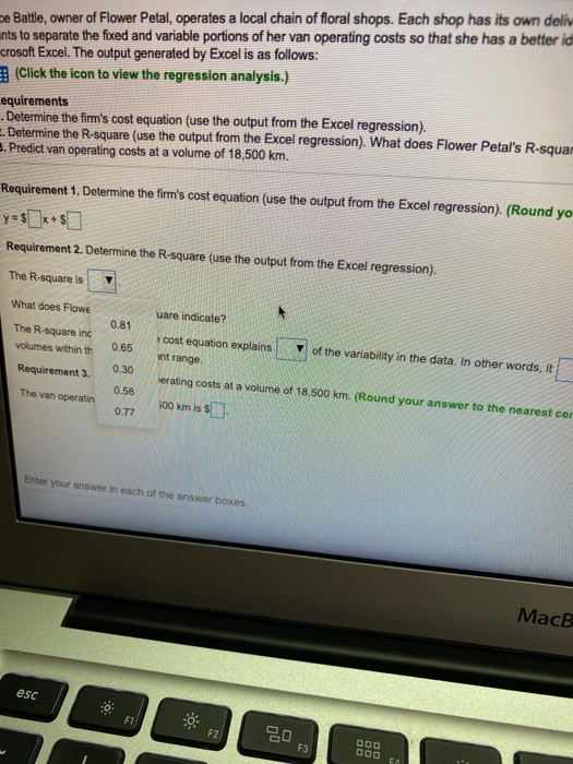 a local chain of oral shops. Each shop has its own delivery