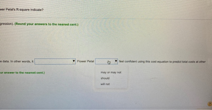 to serve the feed and variable portions of her van operating costs