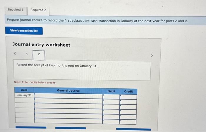 e. Journal entry worksheet Record the payment of accrued and current salaries.