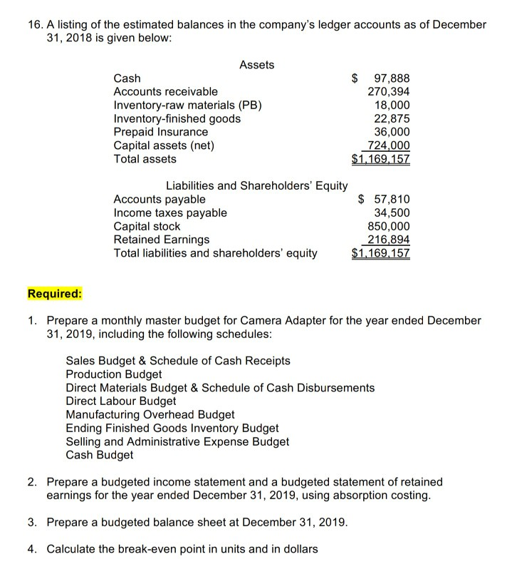 of the budget year Their fiscal year end is December 31 Their