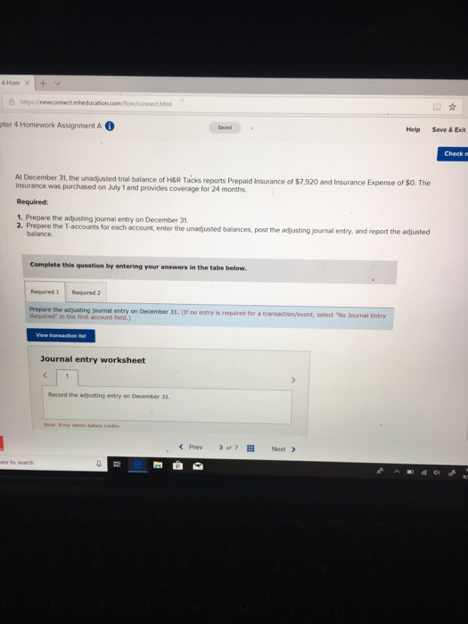  Help Save&Exit per 4 Homework Assignment A Check n At December