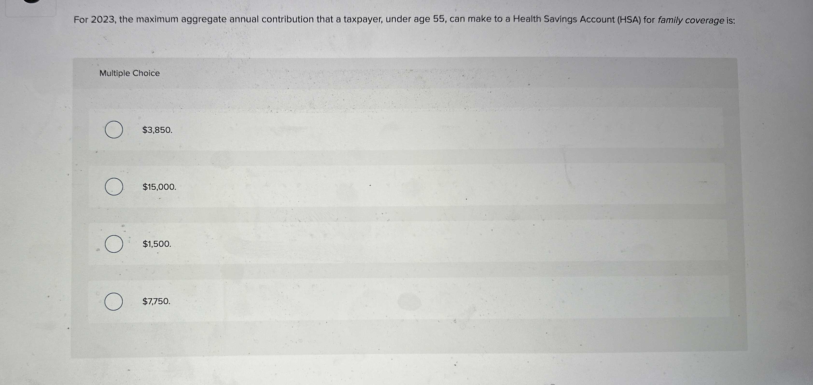  For 2023, the maximum aggregate annual contribution that a taxpayer, under