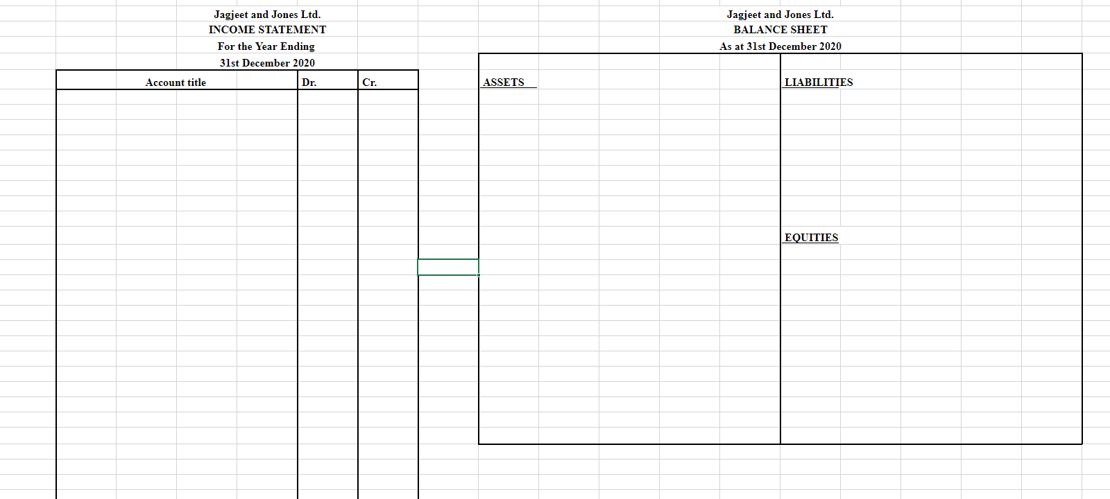 to prepare the Adjusted Trial Balance for Jagjeet and Jones Ltd. Question