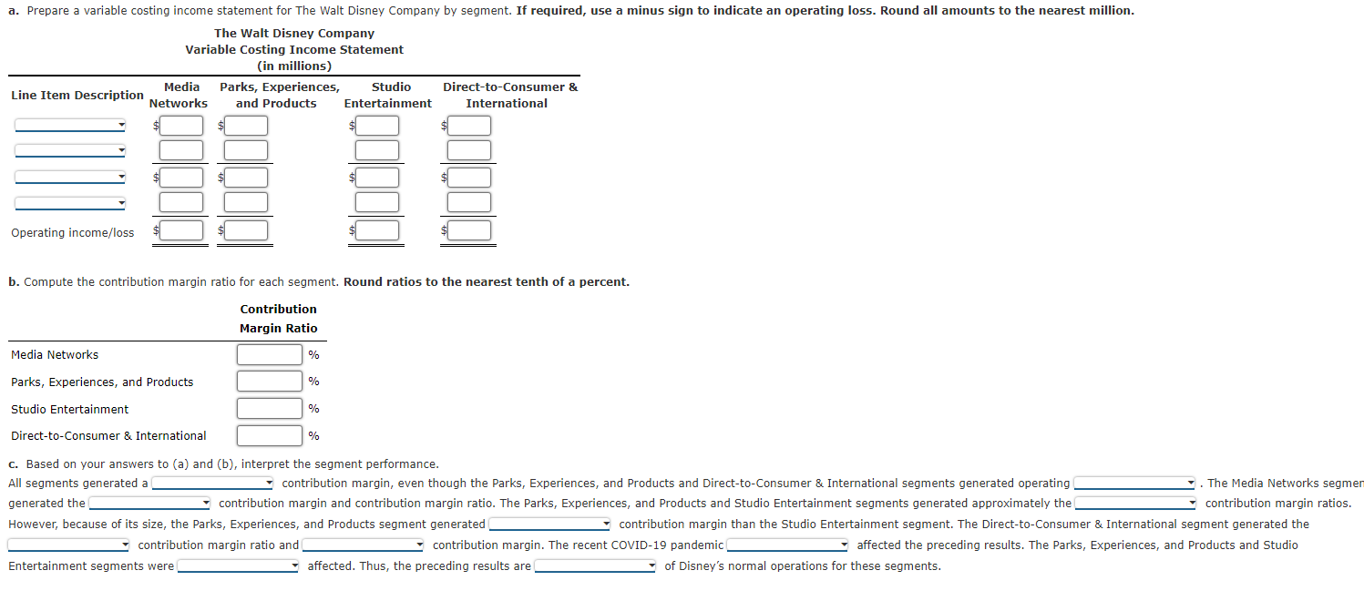entertainment company that is organized into four business segments as follows: Media