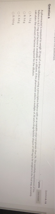  Sement Question 66 Question 1 points A pharmacist is required to