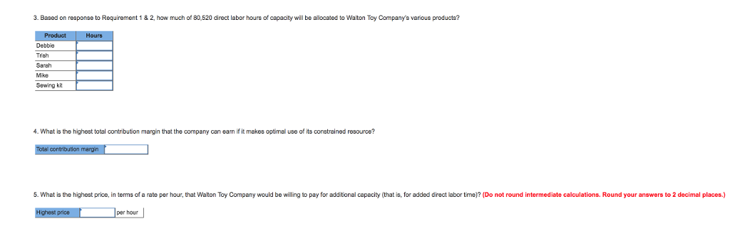 Walton Toy Company manufactures a line of dols and a doll dress