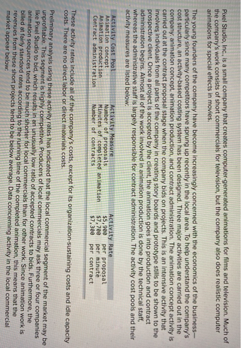  Using the data from the pictures complete the problems Pixel Studio,