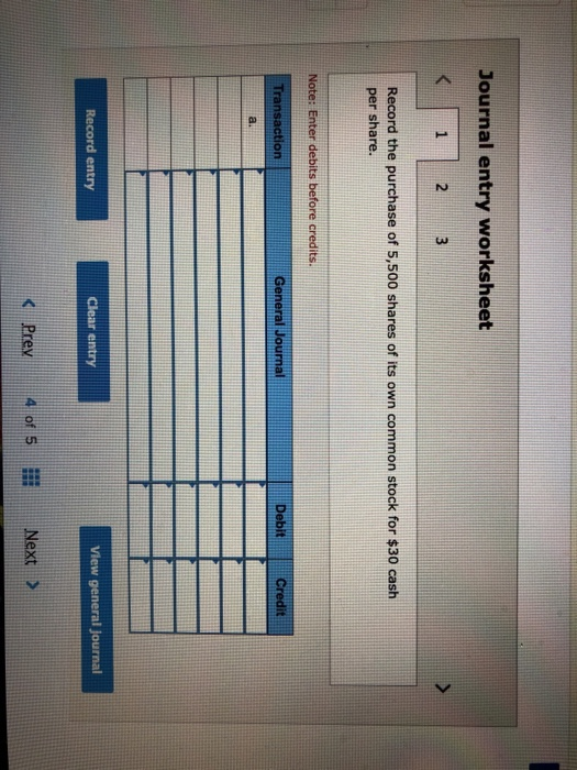 reporting treasury stock transactions LO P3 On October 10, the stockholders' equity