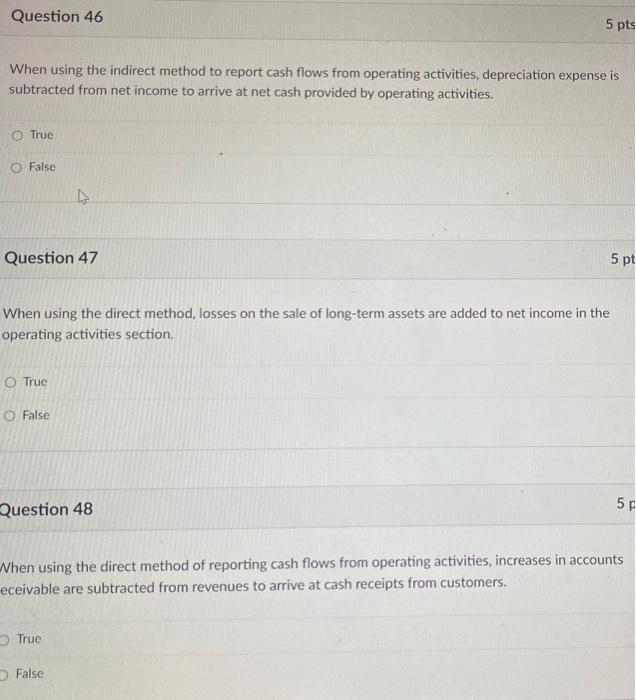 company's solvency level and risk of default. True False When using the