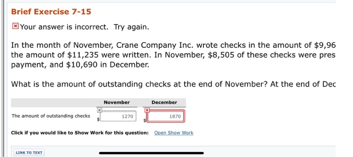  Brief Exercise 7-15 x Your answer is incorrect. Try again. In