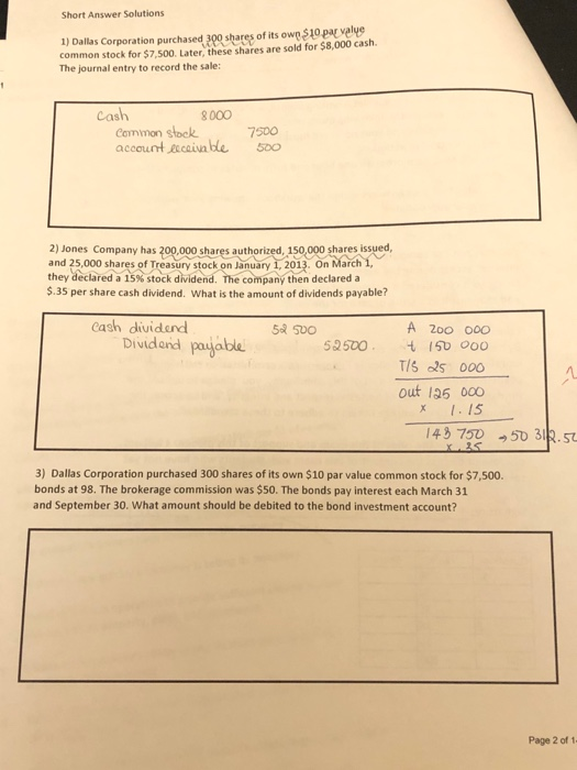 Hi there are just short answer question, if I post separately, it