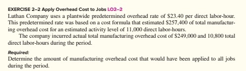 its plantwide predetermined overhead rate annually on the basis of direct labor-hours.