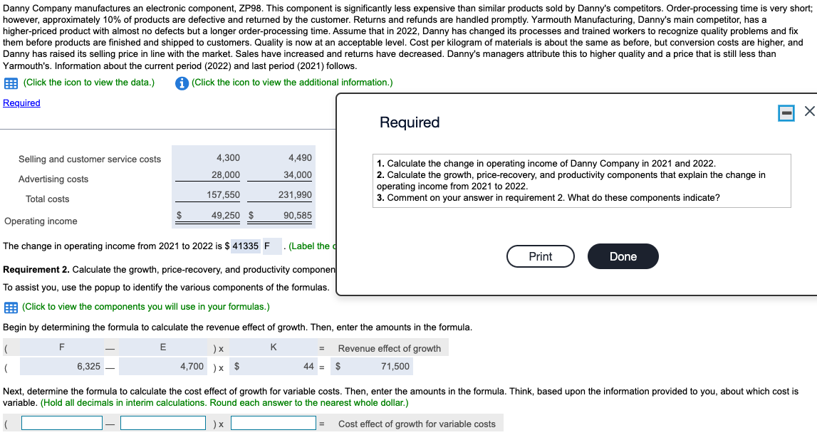  PLEASE DO STEP BY STEP CALCULATIONS Conversion costs in each year