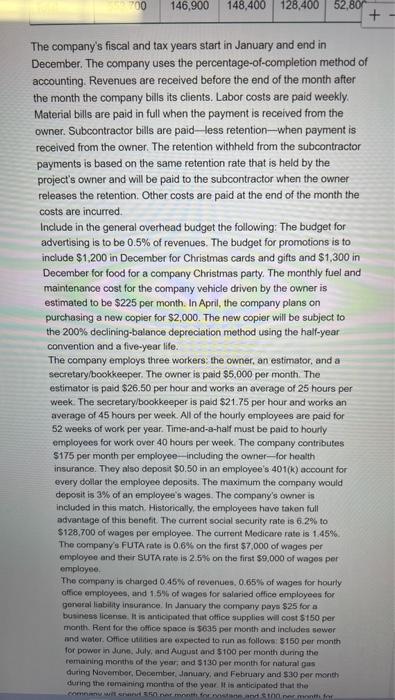 first project began in September of this year and will continue into