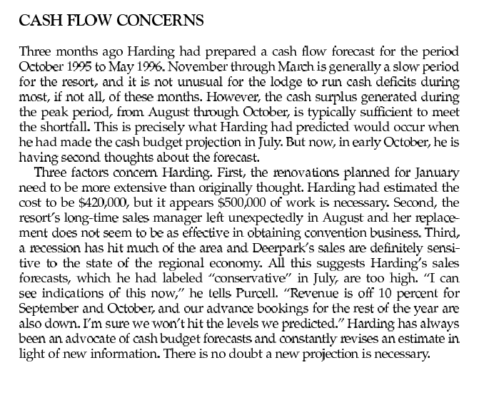 resort's depreciation expense of $30,000 per month be consid ered in your