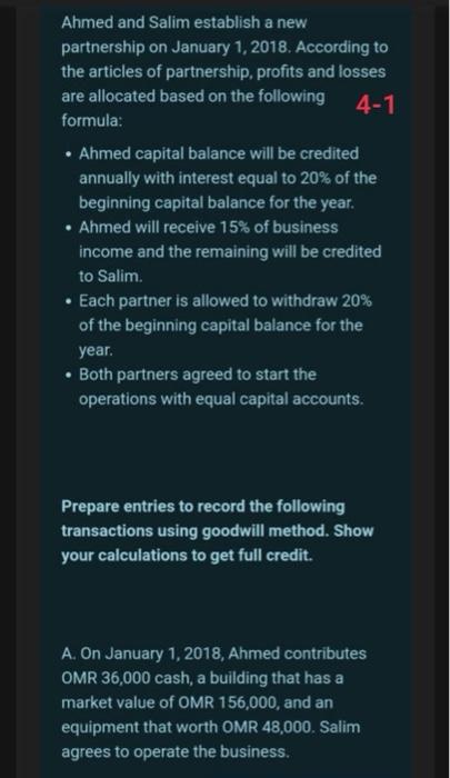  For each case A, B, C, and D. Prepare entries to