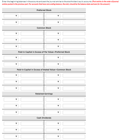 Corp.on January 1,2017,were as follows Preferred Stock ( 7%, $ 100 par