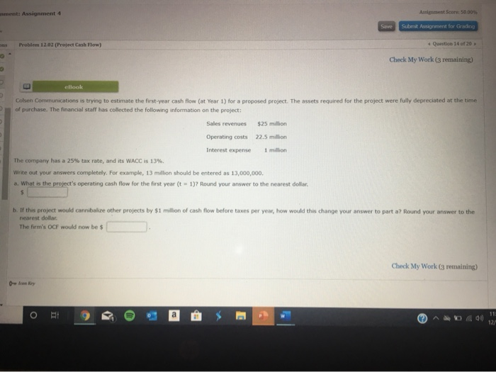  ment: Assignment 4 Assist Score 50.00% Save Submit Assignment for Grading