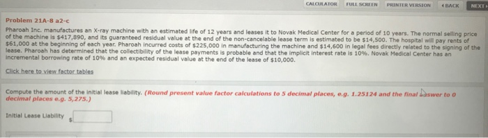 CALGLATOR F FULL SCREEN PRINTER VERSION R VERSI BACK NEXT Problem