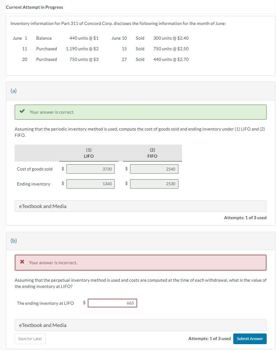  Current Attempt in Progress Inventory information for Part 311 of Concord