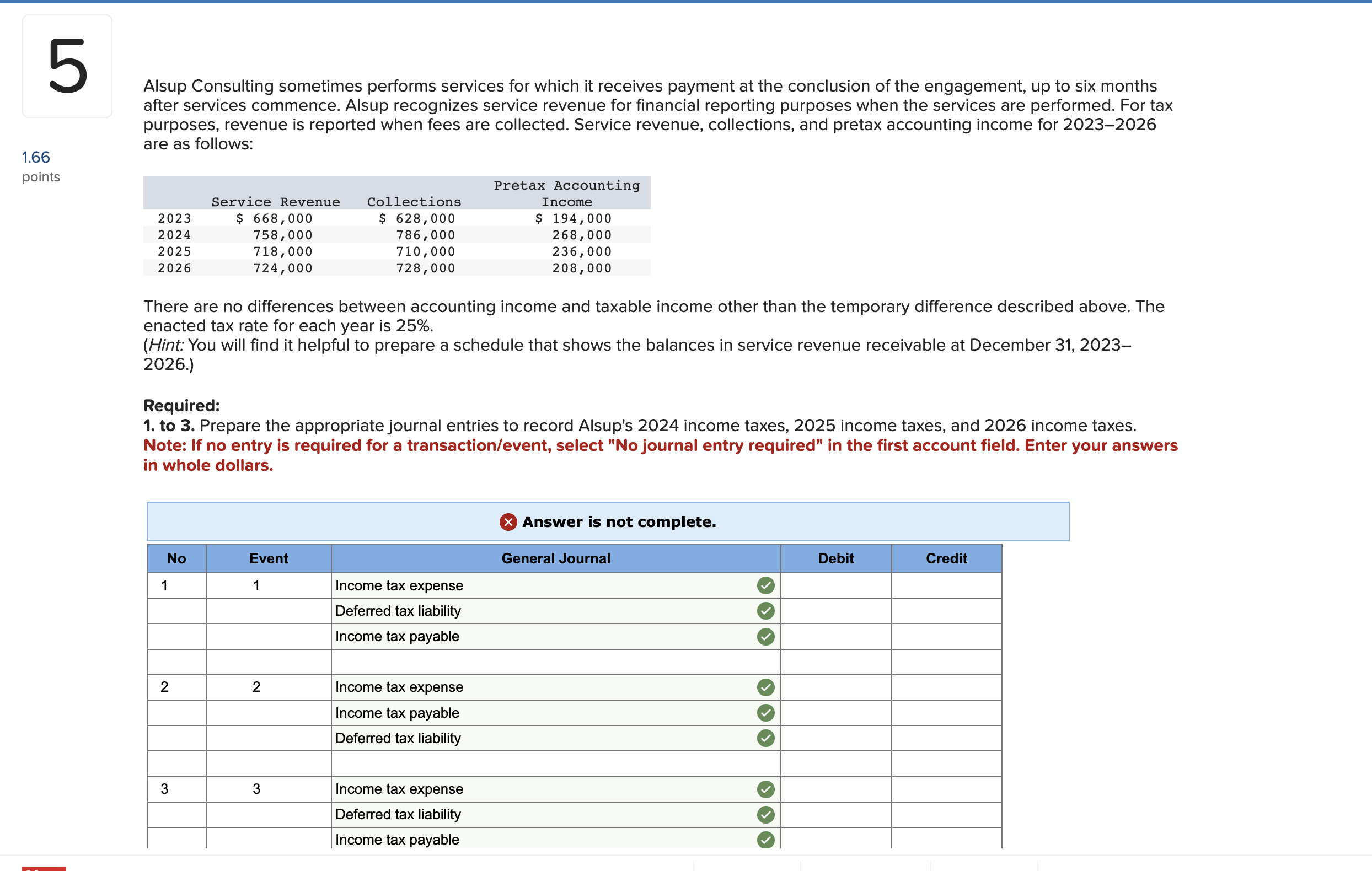  Alsup Consulting sometimes performs services for which it receives payment at