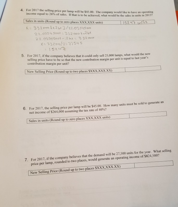 the projected increases or decreases to current costs. The present costs to