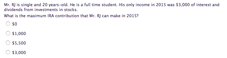 I know the answer is not $3,000... please help Mr. RJ