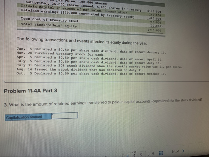 year (January 1) and end of the year (December 31) follow. Stockholders'