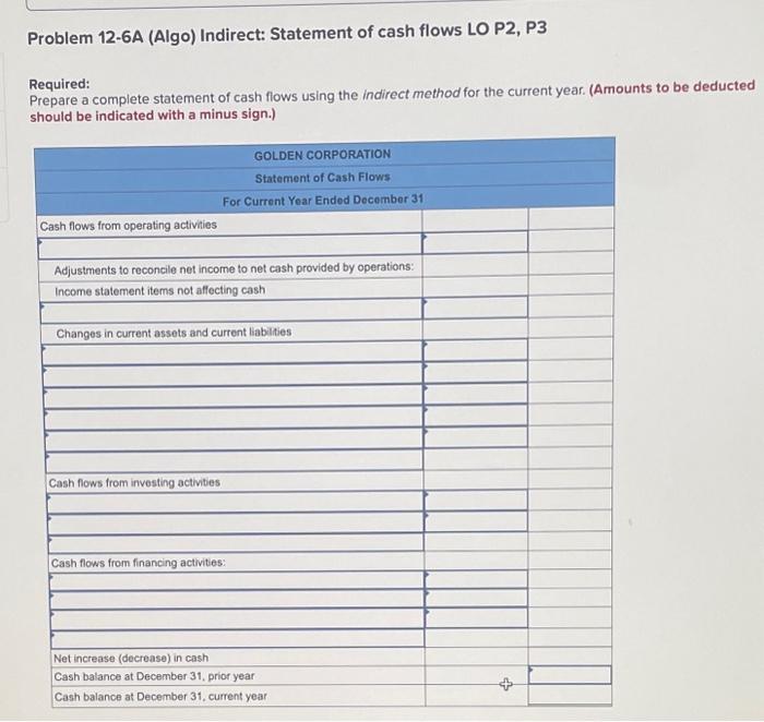 [The following information applies to the questions displayed below.] Golden Corporation's current
