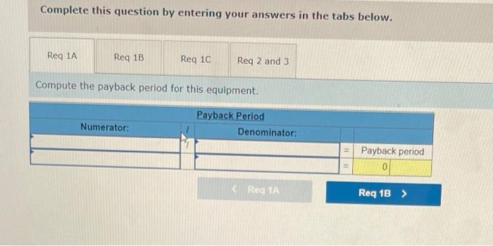 Santana Rey is considering the purchase of equipment for Business Solutions that