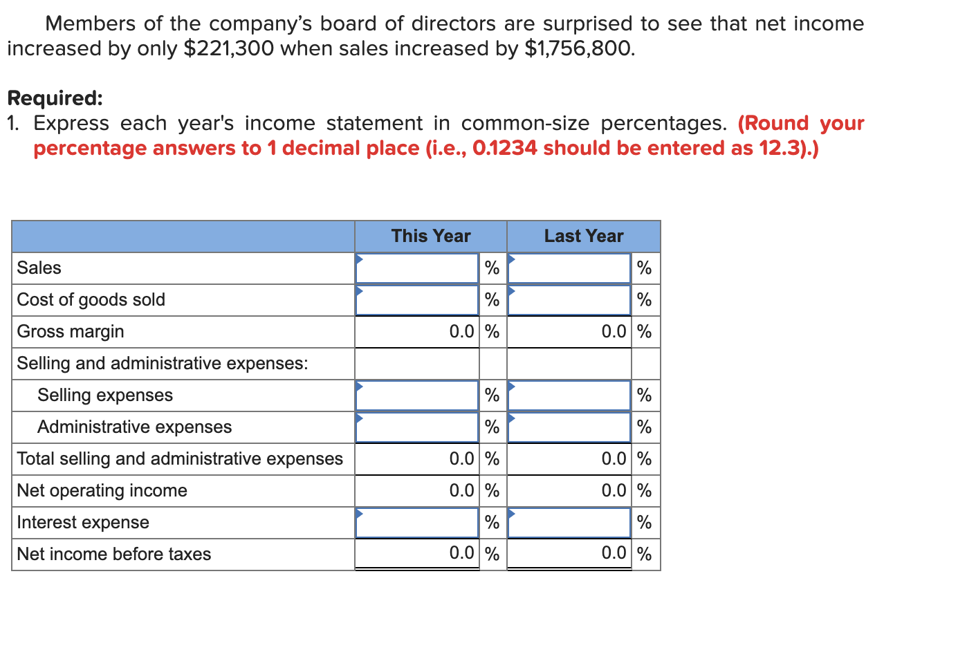 of Toronto: Mckenzie Sales, Ltd. Comparative Income Statement This Year Last Year