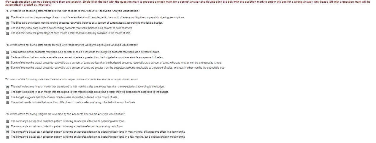 (For each question you may select more than one answer. Single