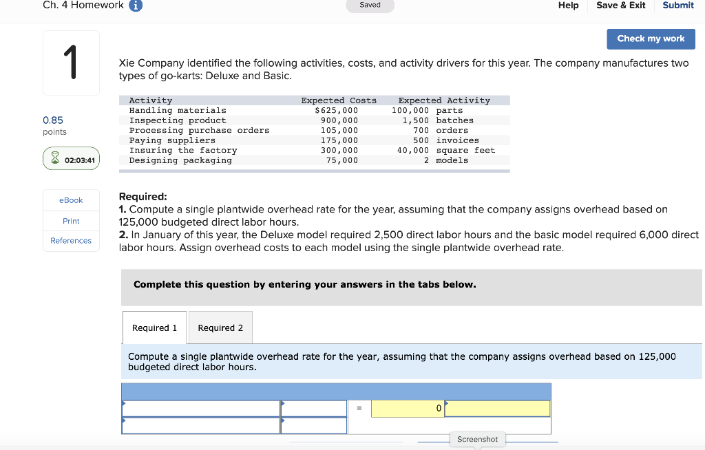 please do both required ones Ch. 4 Homework i Saved Help Save