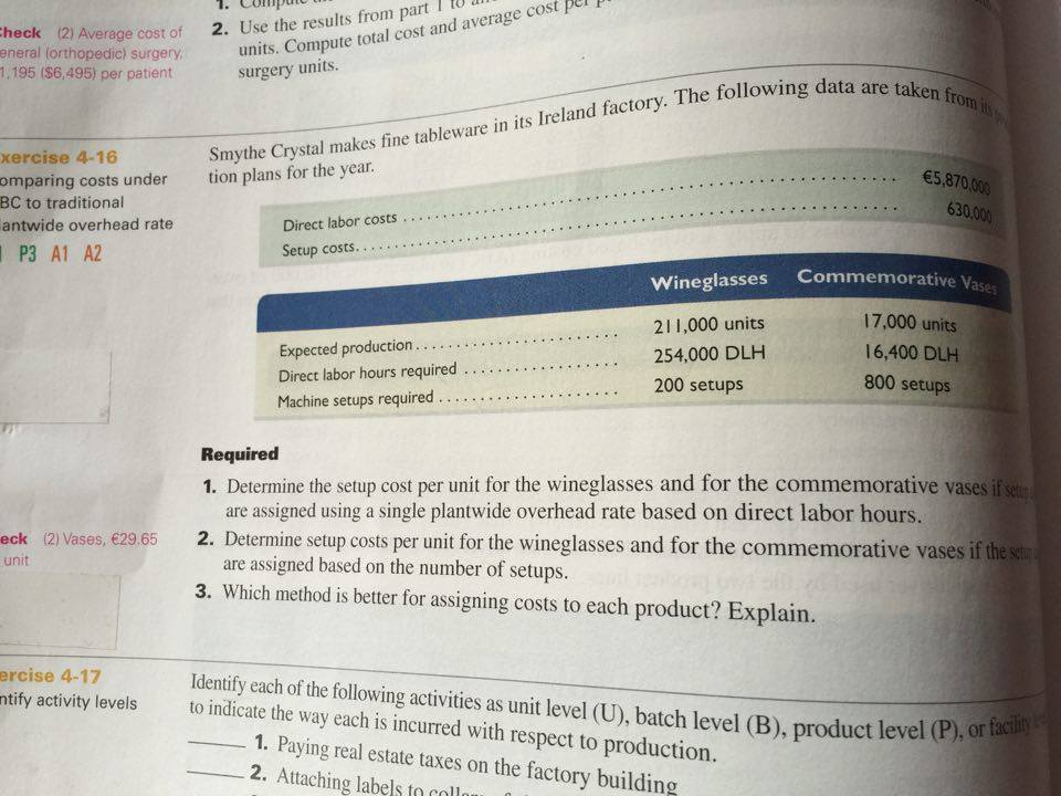  exercise 4-16 allrequirements 1 2 3 Determine the setup cost per