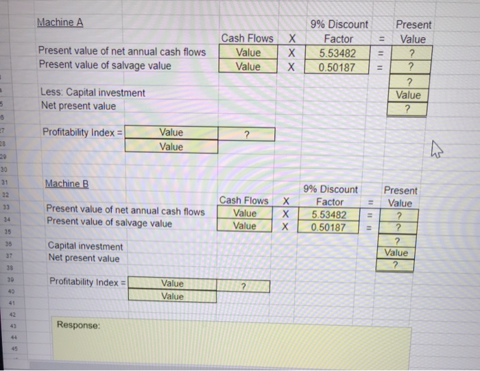 Corp. is considering purchasing one of two new diagnostic machines. Either machine