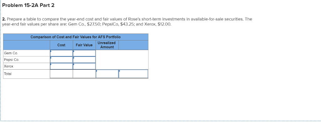 following transactions involving short-term investments in available-for-sale securities during 2017 Apr. 16