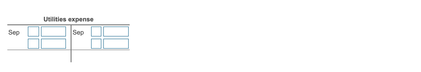 date. Calculate the ending balance for each account. Start by posting the