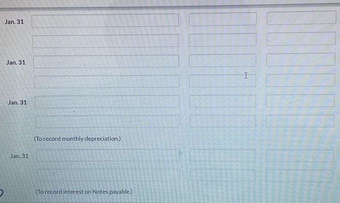 During the first month of operations, the following transactions occurred. 1. 2.