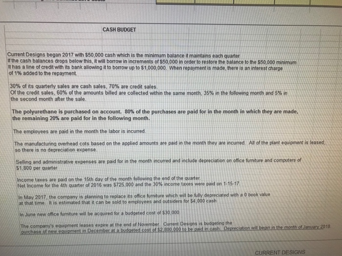 in the following unit sales projections for 2017 1,000 kayaks 1,500 kayaks