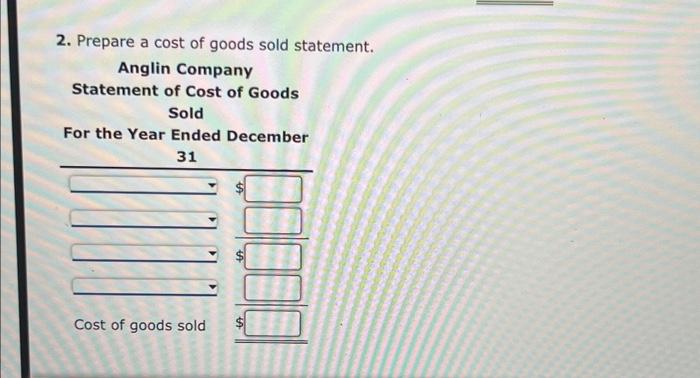 available Direct materials used in production Manufacturing overhead: Total overhead costs Total