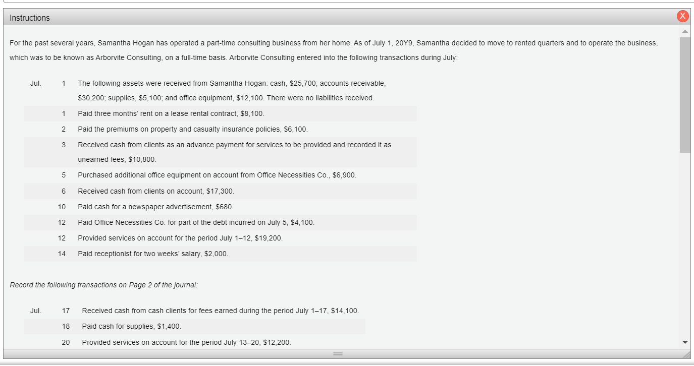  Question not attempted. 7. Prepare an adjusted trial balance. Instructions Chart